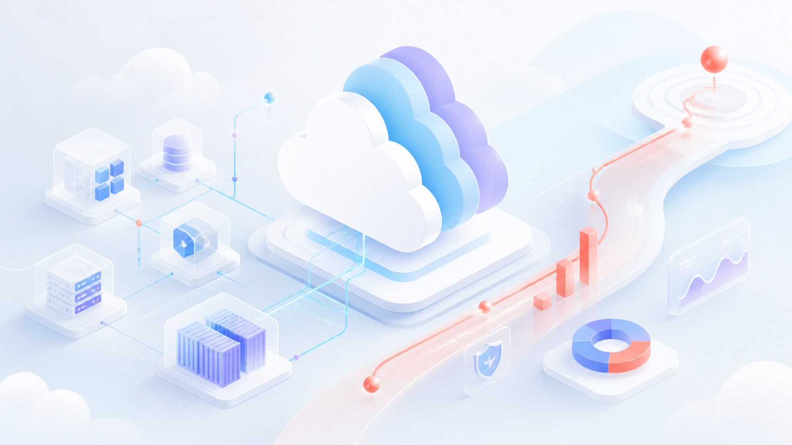 Cloud-native architecture and FinOps illustration